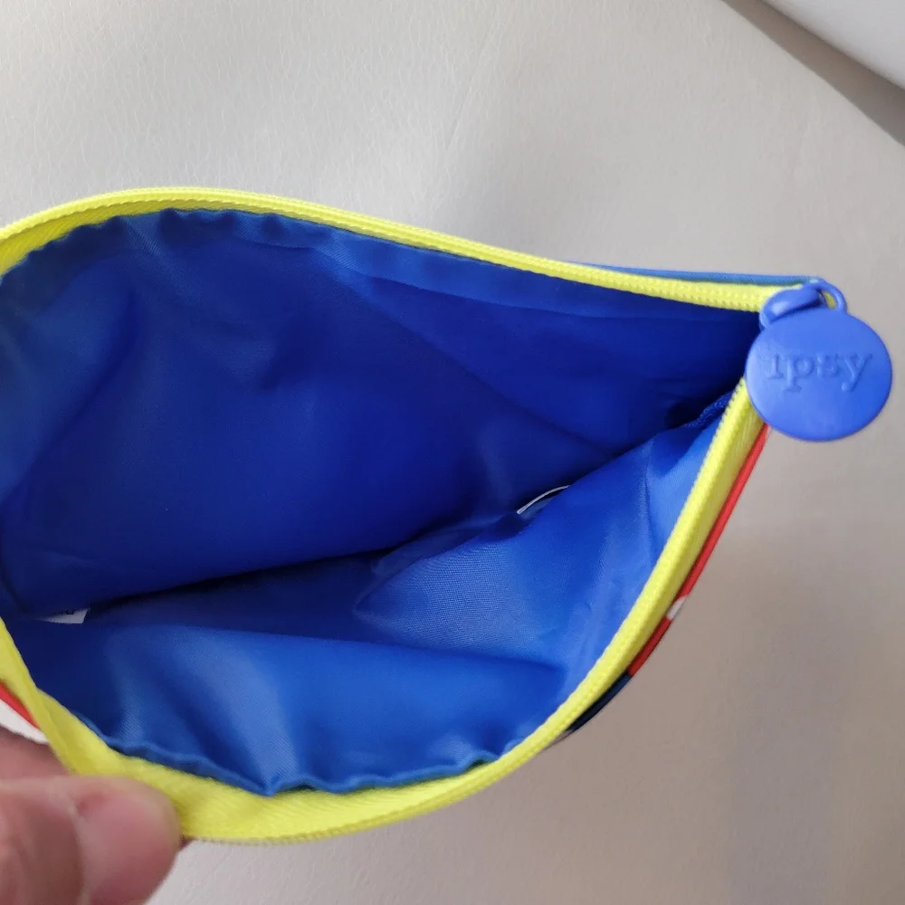 Colorful Ipsy Accessory Pouch ~ Mod Retro Look ~ VGUC ~ Cosmetics, Change Purse
